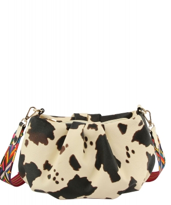 Aztec Guitar Strap Crossbody Bag LHU429 COW